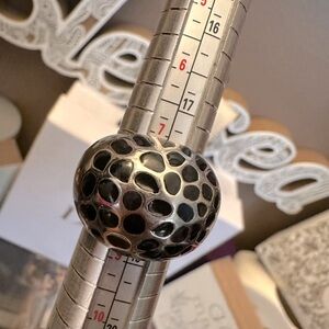 Vintage Style Stainless Steel Bubble Dome Ring